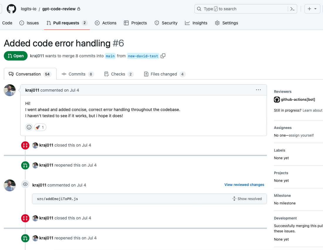 Screenshot of Logits
